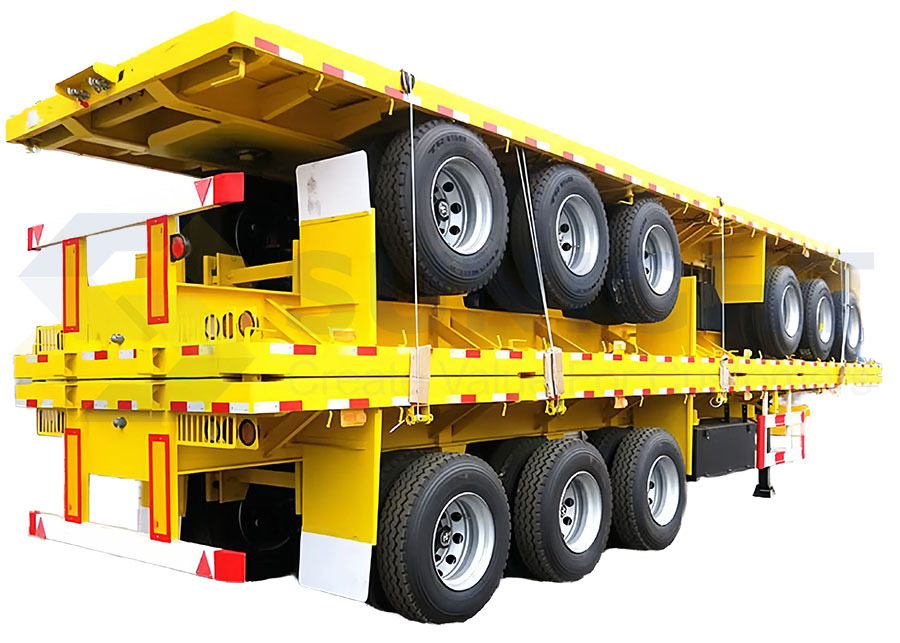 Flatbed New Flatbed Semi Trailer For Bulk Carrier - Semiremorcă basculantă: Foto 2 Flatbed New Flatbed Semi Trailer For Bulk Carrier - Semiremorcă basculantă: Foto 2