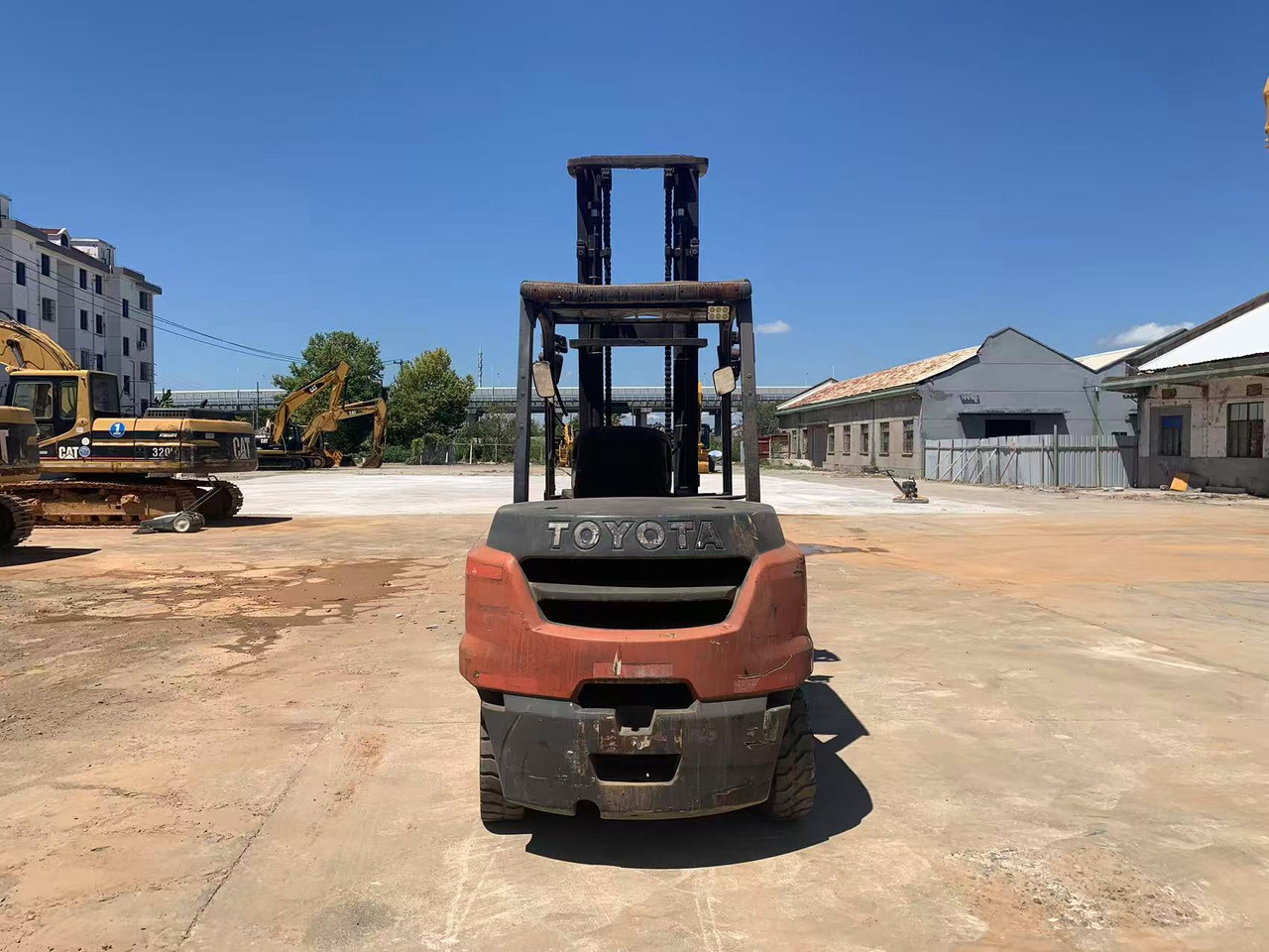 Toyota FD50 Forklift Original Color Japan Forklift with High Mast - Stivuitor diesel: Foto 4 Toyota FD50 Forklift Original Color Japan Forklift with High Mast - Stivuitor diesel: Foto 4