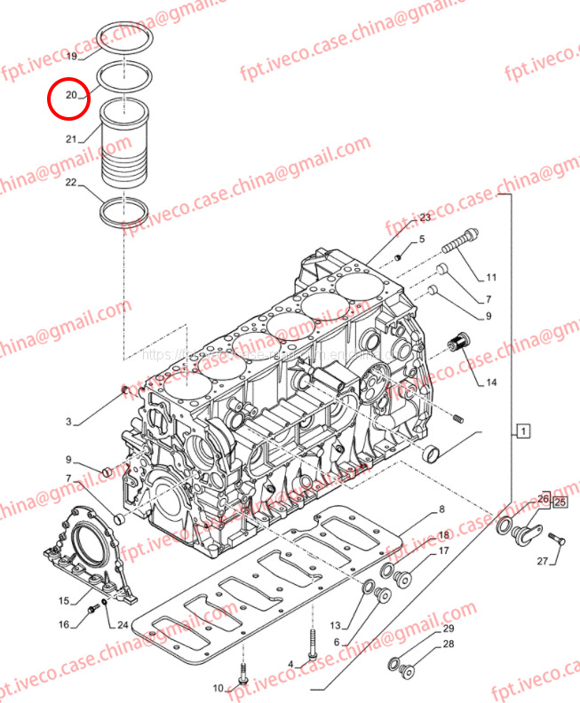 FPT IVECO CASE Cursor9 F2CFE614A*B041/F2CGE614F*V004 5802431166 Cylinder liner O-ring (non-black)99459175 - Piston/ Inel/ Bucşă pentru Camion: Foto 3 FPT IVECO CASE Cursor9 F2CFE614A*B041/F2CGE614F*V004 5802431166 Cylinder liner O-ring (non-black)99459175 - Piston/ Inel/ Bucşă pentru Camion: Foto 3