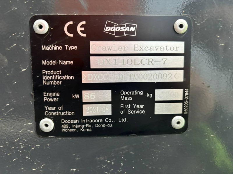 Excavator pe şenile Doosan DX 140 LCR-7: Foto 6