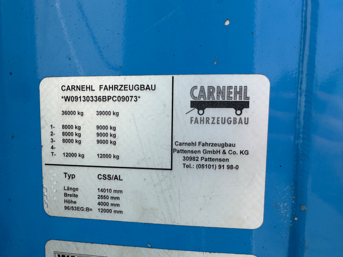 CARNEHL CSS/AL 93m3 - Semiremorcă furgon: Foto 3 CARNEHL CSS/AL 93m3 - Semiremorcă furgon: Foto 3