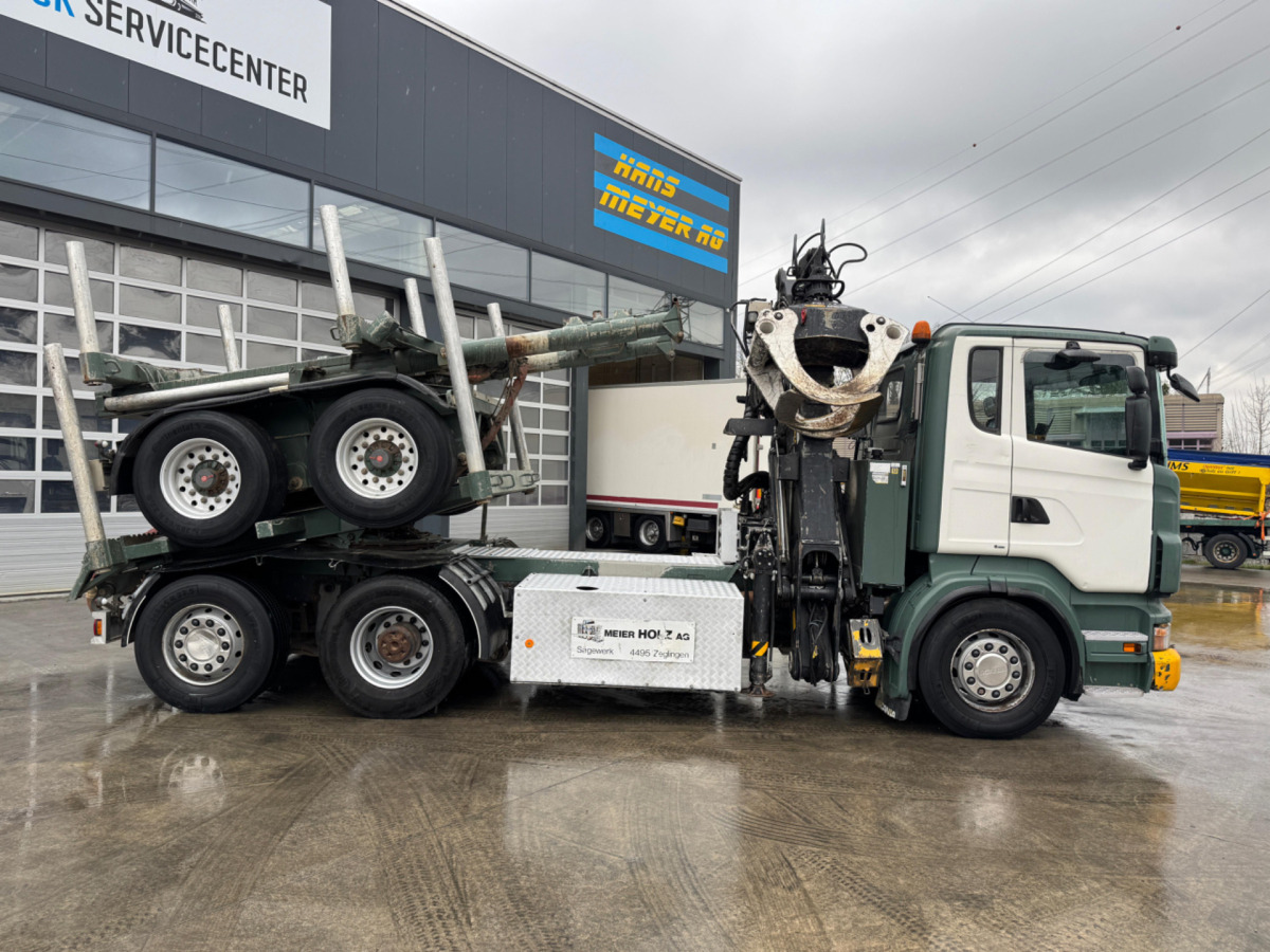SCANIA R480 6x2 Loglift F265 mit Dolly - Camion forestier: Foto 4 SCANIA R480 6x2 Loglift F265 mit Dolly - Camion forestier: Foto 4