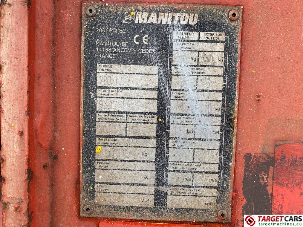 Nacela telescopica Manitou 280TJ Telescopic 4x4x4 Diesel Boom WorkLift 2775cm: Foto 10