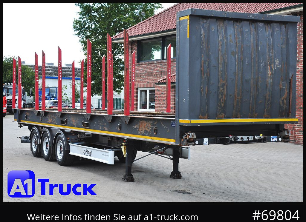 FLIEGL SDS01, Langholz, Containeraufbau, Liftachse, - Semiremorcă transport busteni: Foto 1 FLIEGL SDS01, Langholz, Containeraufbau, Liftachse, - Semiremorcă transport busteni: Foto 1