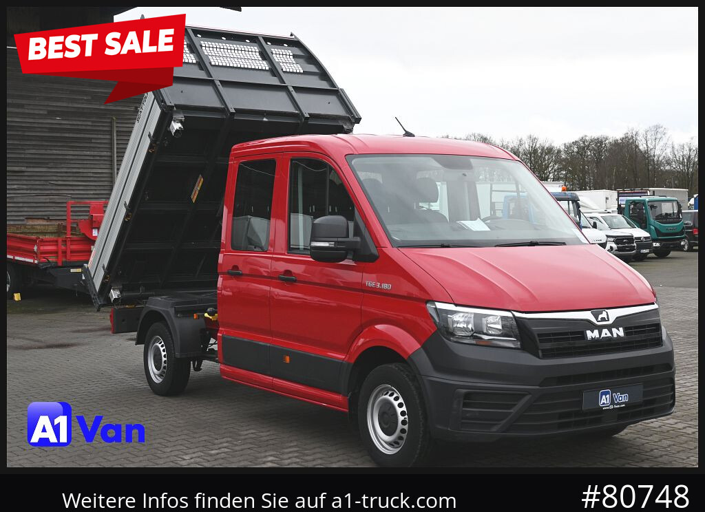 MAN TGE 3.180 Doka Kipper,Klima, AHK,Tüv Neu - Autoutilitară basculantă, Autoutilitară cabină dublă: Foto 1 MAN TGE 3.180 Doka Kipper,Klima, AHK,Tüv Neu - Autoutilitară basculantă, Autoutilitară cabină dublă: Foto 1