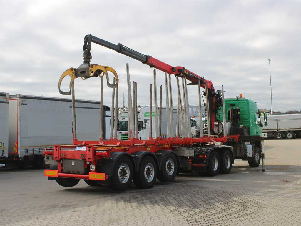 Volvo FM 540, EURO 6, 6X6, VEB+, PALFINGER Q170Z96 ARM + UMIKOV, PRICE FOR THE WHOLE SET!! - Cap tractor, Semiremorcă transport busteni: Foto 5 Volvo FM 540, EURO 6, 6X6, VEB+, PALFINGER Q170Z96 ARM + UMIKOV, PRICE FOR THE WHOLE SET!! - Cap tractor, Semiremorcă transport busteni: Foto 5