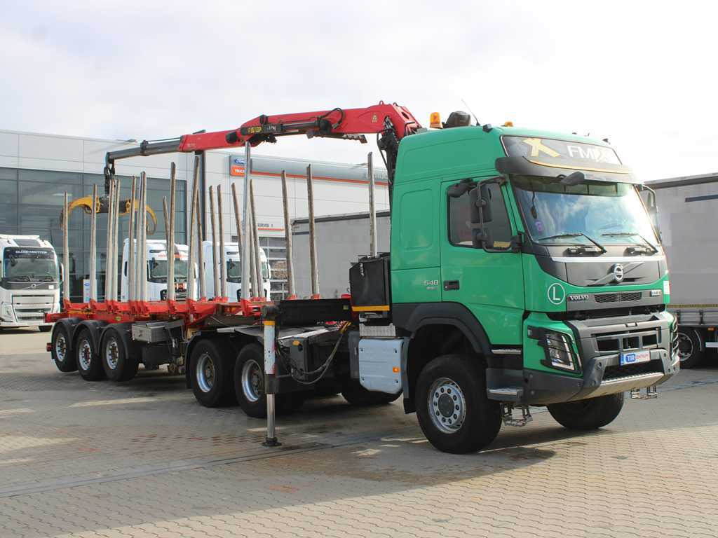 Volvo FM 540, EURO 6, 6X6, VEB+, PALFINGER Q170Z96 ARM + UMIKOV, PRICE FOR THE WHOLE SET!! - Cap tractor, Semiremorcă transport busteni: Foto 4 Volvo FM 540, EURO 6, 6X6, VEB+, PALFINGER Q170Z96 ARM + UMIKOV, PRICE FOR THE WHOLE SET!! - Cap tractor, Semiremorcă transport busteni: Foto 4