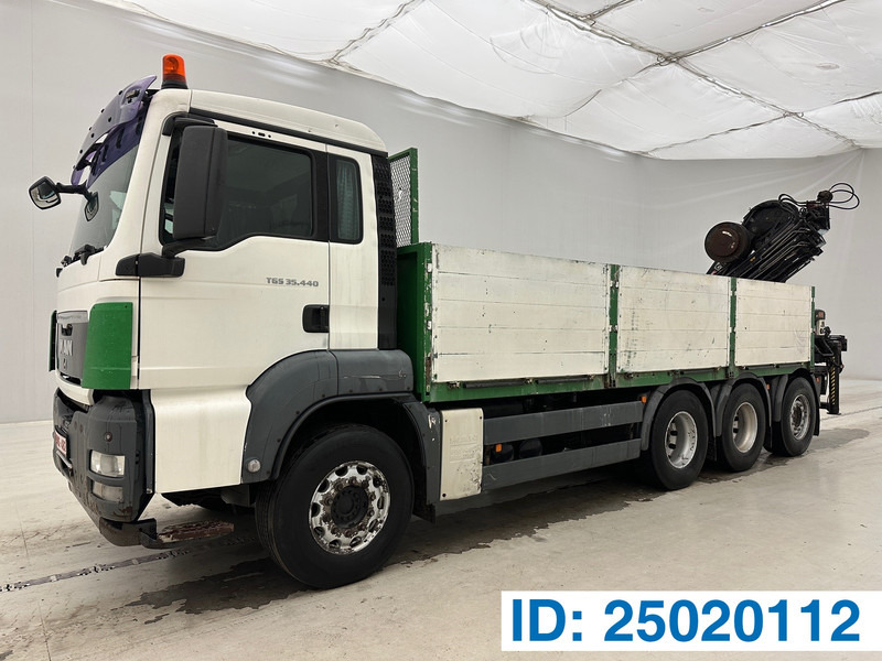 MAN TGS 35.440 - 8x4 - Camion platformă, Camion cu macara: Foto 1 MAN TGS 35.440 - 8x4 - Camion platformă, Camion cu macara: Foto 1