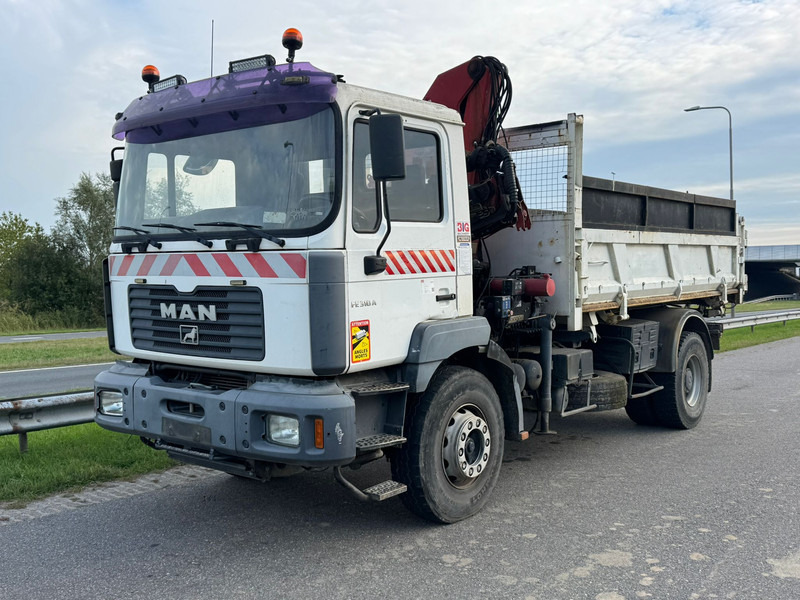 MAN 19.310 4x2 Kipper with HMF 1463K2 Crane - Camion basculantă, Camion cu macara: Foto 2 MAN 19.310 4x2 Kipper with HMF 1463K2 Crane - Camion basculantă, Camion cu macara: Foto 2