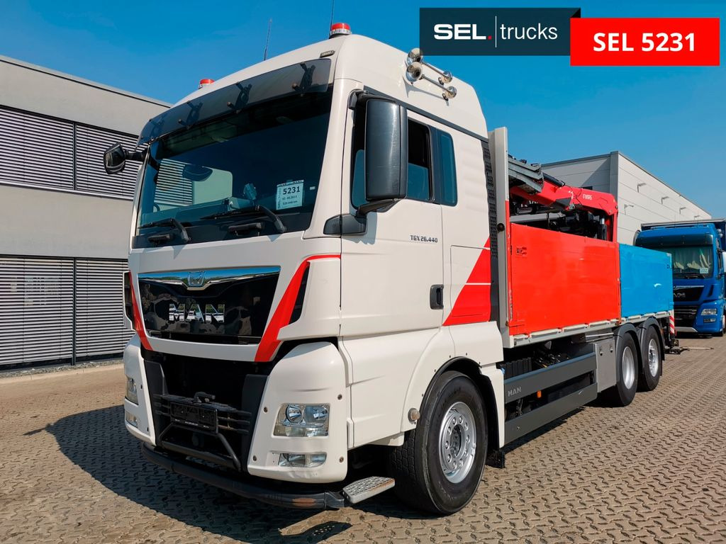 MAN TGX 26.440 6X2-4 BL /Fassi /Lenkachse /Intarder MAN TGX 26.440 6X2-4 BL /Fassi /Lenkachse /Intarder - Camion cu macara: Foto 1 MAN TGX 26.440 6X2-4 BL /Fassi /Lenkachse /Intarder MAN TGX 26.440 6X2-4 BL /Fassi /Lenkachse /Intarder - Camion cu macara: Foto 1