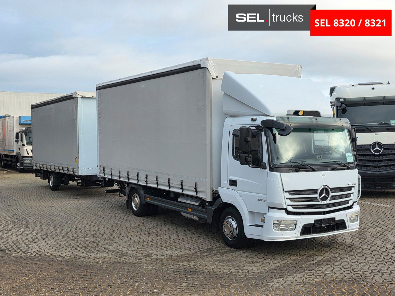 Mercedes-Benz Atego 823 / Ladebordwand inkl. ANHÄNGER - Autoutilitară cu prelată: Foto 3 Mercedes-Benz Atego 823 / Ladebordwand inkl. ANHÄNGER - Autoutilitară cu prelată: Foto 3
