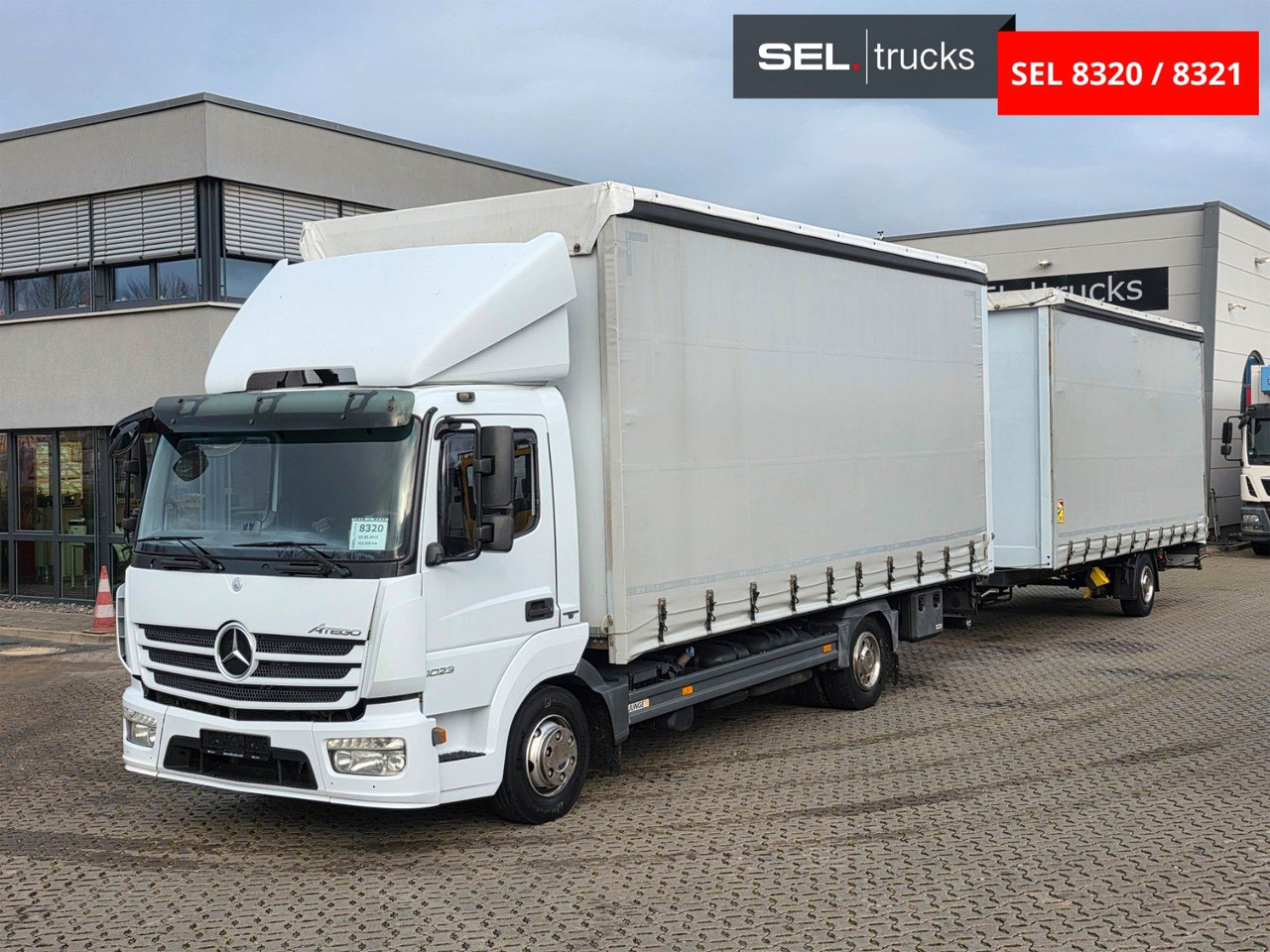 Mercedes-Benz Atego 823 / Ladebordwand inkl. ANHÄNGER - Autoutilitară cu prelată: Foto 1 Mercedes-Benz Atego 823 / Ladebordwand inkl. ANHÄNGER - Autoutilitară cu prelată: Foto 1
