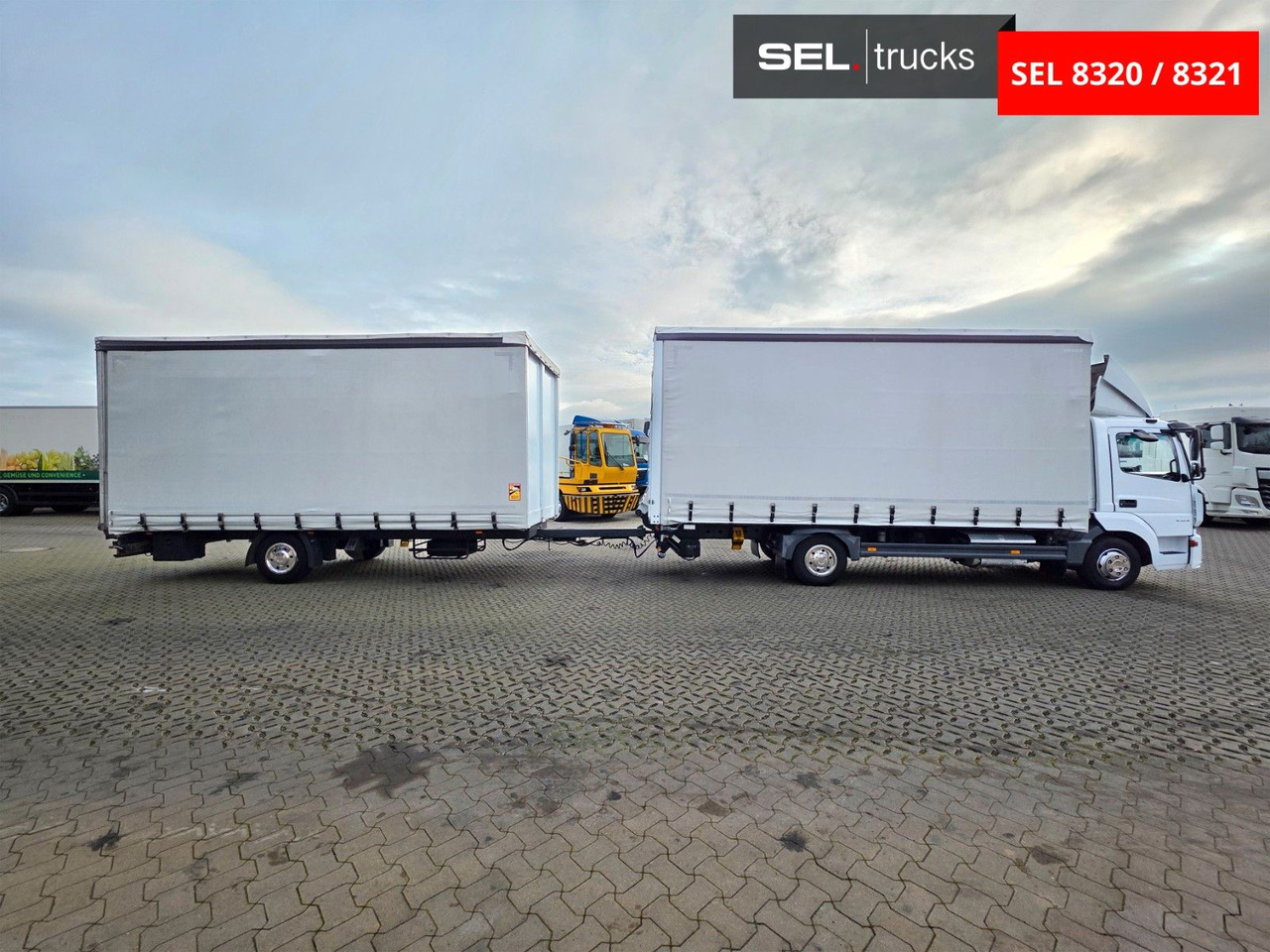 Mercedes-Benz Atego 823 / Ladebordwand inkl. ANHÄNGER - Autoutilitară cu prelată: Foto 4 Mercedes-Benz Atego 823 / Ladebordwand inkl. ANHÄNGER - Autoutilitară cu prelată: Foto 4