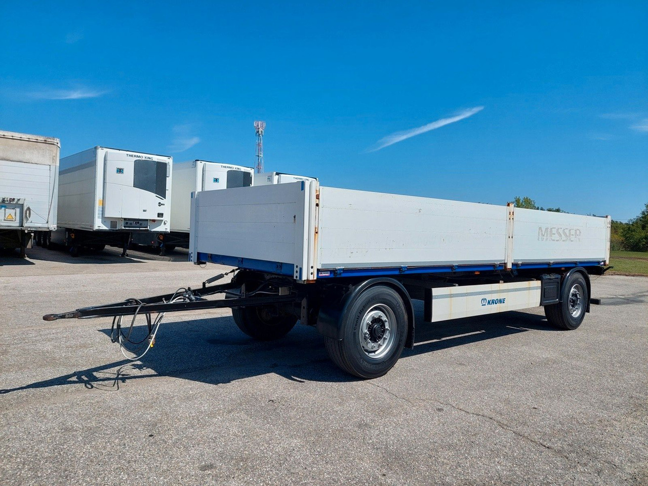 Krone AZW 18 Baustoffanhänger - Remorcă platformă: Foto 1 Krone AZW 18 Baustoffanhänger - Remorcă platformă: Foto 1