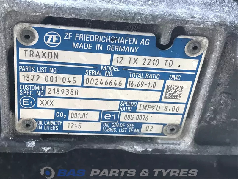 DAF XF G2 DAF 12TX2210 TD TraXon Versnellingsbak 2185317 - Cutie de viteze pentru Camion: Foto 5 DAF XF G2 DAF 12TX2210 TD TraXon Versnellingsbak 2185317 - Cutie de viteze pentru Camion: Foto 5