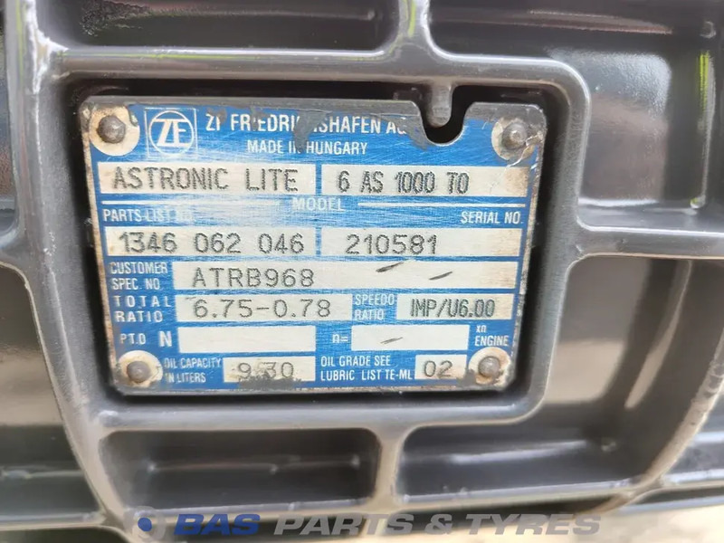 ZF DAF 6AS1000 TO Versnellingsbak 6AS1000 TO - Cutie de viteze pentru Camion: Foto 5 ZF DAF 6AS1000 TO Versnellingsbak 6AS1000 TO - Cutie de viteze pentru Camion: Foto 5