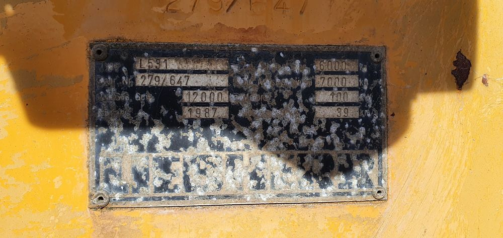 LIEBHERR L531 N/S: 279/647 - Încărcător frontal pe pneuri: Foto 4 LIEBHERR L531 N/S: 279/647 - Încărcător frontal pe pneuri: Foto 4