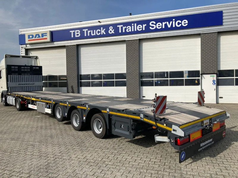 Kässbohrer SPA M3 / 1N - 18 / 27 Heavy Duty uitschuifbare vlakke mega trailer met liftas, rongen en oprijplaten - Semiremorcă platformă: Foto 5 Kässbohrer SPA M3 / 1N - 18 / 27 Heavy Duty uitschuifbare vlakke mega trailer met liftas, rongen en oprijplaten - Semiremorcă platformă: Foto 5