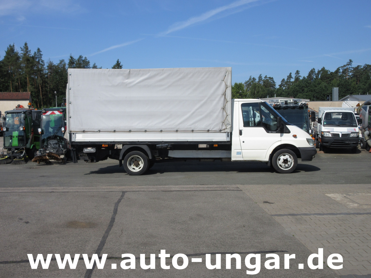 Ford Transit 90T350 Tourneo 3.500kg Pritsche & Plane Dautel LBW AHK - Autoutilitară cu prelată: Foto 1 Ford Transit 90T350 Tourneo 3.500kg Pritsche & Plane Dautel LBW AHK - Autoutilitară cu prelată: Foto 1