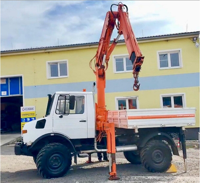 Mercedes-Benz UNIMOG 427.11 +12m! - Camion basculantă, Camion cu macara: Foto 1 Mercedes-Benz UNIMOG 427.11 +12m! - Camion basculantă, Camion cu macara: Foto 1