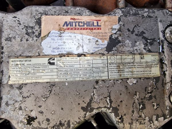 Cummins QSB4.5 CPL 8725 Engine (Plant) - Motor pentru Utilaje constructii: Foto 2 Cummins QSB4.5 CPL 8725 Engine (Plant) - Motor pentru Utilaje constructii: Foto 2