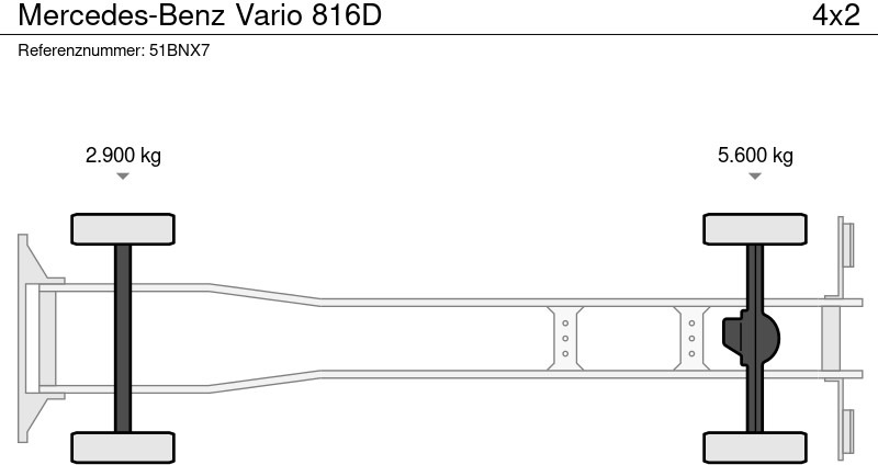 Camion platformă Mercedes-Benz Vario 816D: Foto 6 Camion platformă Mercedes-Benz Vario 816D: Foto 6