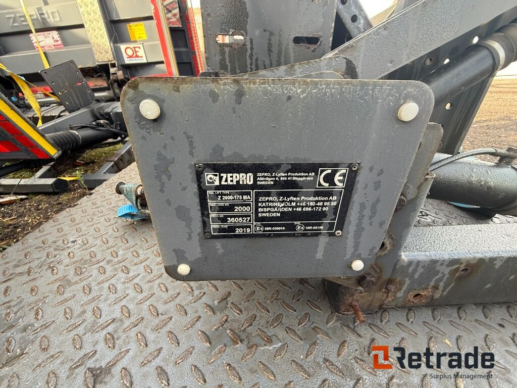 Bakgavellyft Zepro Z2000-175 MA - Oblon hidraulic: Foto 5 Bakgavellyft Zepro Z2000-175 MA - Oblon hidraulic: Foto 5