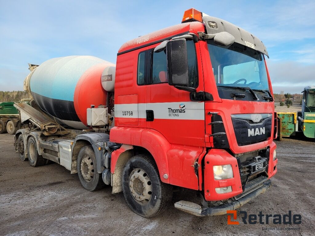Betongbil 4-axlig Betongroterare MAN TGS 35.400 8X2-4 BL Euro 6 - Autobetonieră: Foto 3 Betongbil 4-axlig Betongroterare MAN TGS 35.400 8X2-4 BL Euro 6 - Autobetonieră: Foto 3