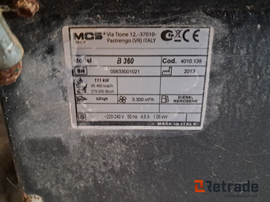 Varmekanon Master B 360 - Incalzitor constructii: Foto 5 Varmekanon Master B 360 - Incalzitor constructii: Foto 5