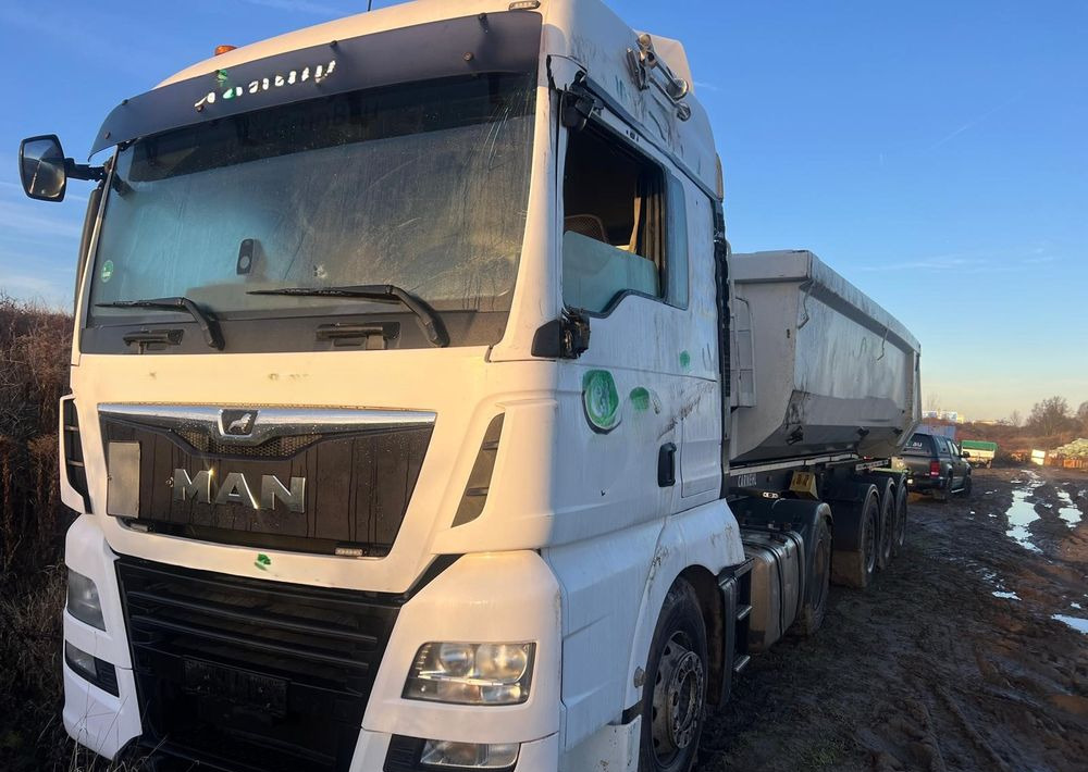 MAN TGX 500 KM (2017) / EURO 6 + Naczepa wywrotka 3-osiowa CARNEHL (2021) / oś podnoszona - Cap tractor, Semiremorcă basculantă: Foto 1 MAN TGX 500 KM (2017) / EURO 6 + Naczepa wywrotka 3-osiowa CARNEHL (2021) / oś podnoszona - Cap tractor, Semiremorcă basculantă: Foto 1