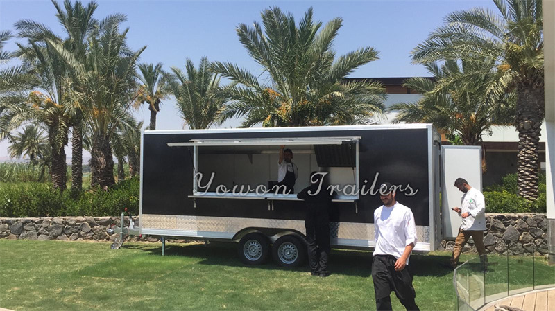 YOWON vintage model square food truck catering truck - Rulota comerciala: Foto 1 YOWON vintage model square food truck catering truck - Rulota comerciala: Foto 1