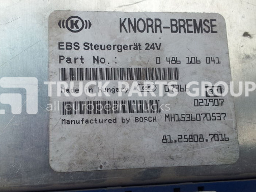 MAN electronic brake system EBS, ECU, 81258087053, KNORR-BREMSE 0486 control unit - Calculator de bord pentru Camion: Foto 2 MAN electronic brake system EBS, ECU, 81258087053, KNORR-BREMSE 0486 control unit - Calculator de bord pentru Camion: Foto 2