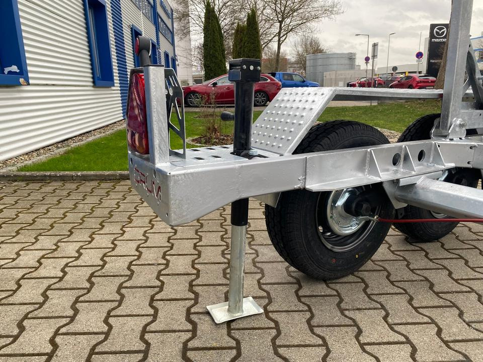 Remorcă transport tamburi Vermietung / Kabelanhänger 3500KG / Nutzlast 2766KG / Kabeltrommel-Anhänger / Glasfaser/ 1 Woche: Foto 9