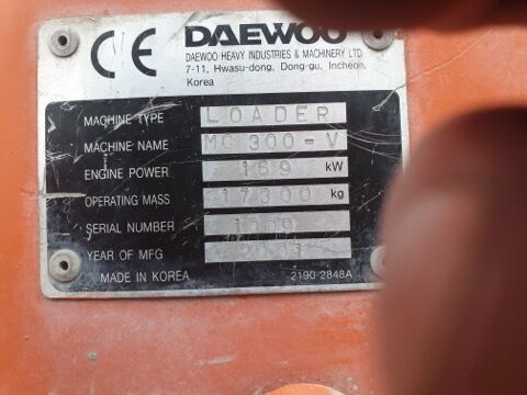 DAEWOO LOADER MG 300 - Încărcător frontal pe pneuri: Foto 5 DAEWOO LOADER MG 300 - Încărcător frontal pe pneuri: Foto 5