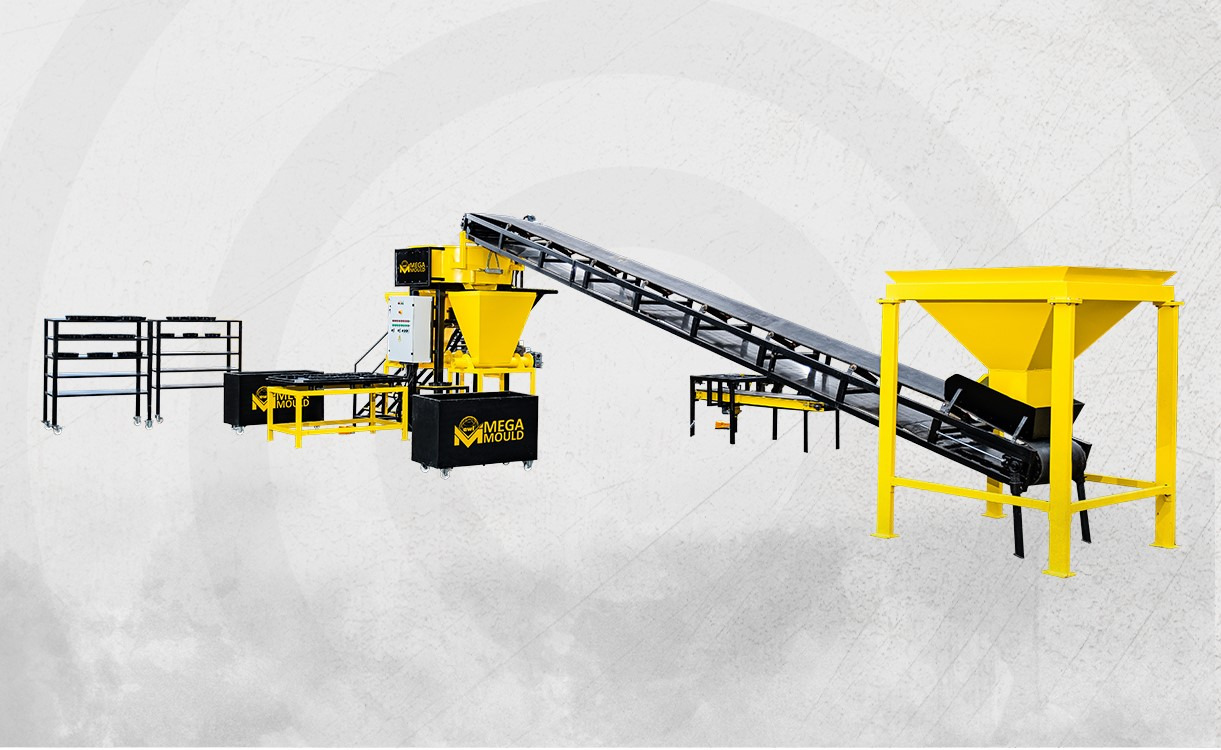 Vibropresa nou MEGA DECORATIVE PAVER BLOCK MANUFACTURING PLANT: Foto 6