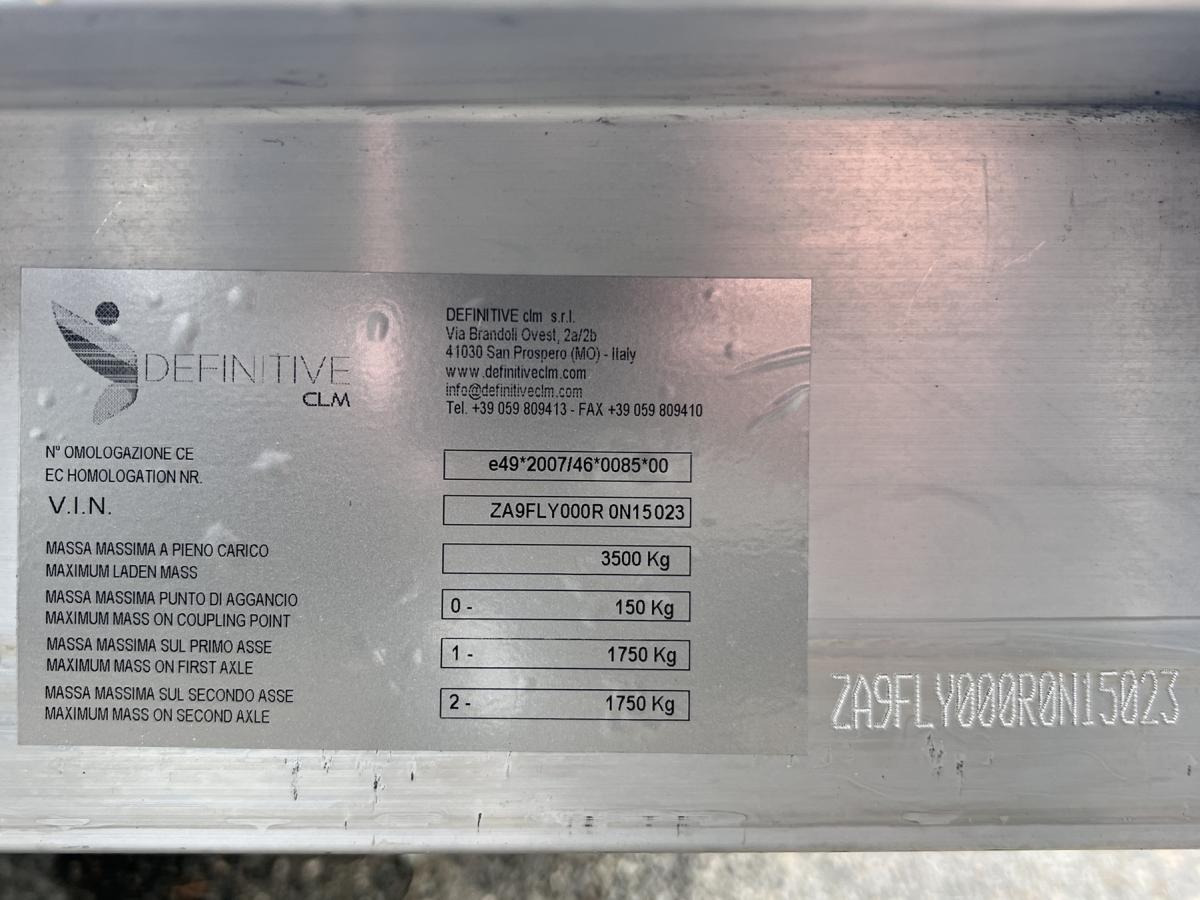 Remorcă transport utilaje nou DEFINITIVE CLM Remorque porte engin aluminium 3T5 FLY35: Foto 18 Remorcă transport utilaje nou DEFINITIVE CLM Remorque porte engin aluminium 3T5 FLY35: Foto 18
