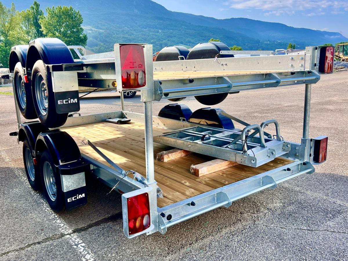 Ecim E350AF REMORQUE PORTE ENGINS 2 ESSIEUX 3T5 NEUVE - Remorcă transport auto: Foto 5 Ecim E350AF REMORQUE PORTE ENGINS 2 ESSIEUX 3T5 NEUVE - Remorcă transport auto: Foto 5