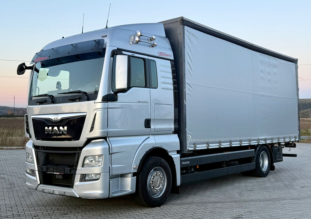 MAN TGX 18.400 / FIRANKA / KONTENER / NISKI PRZEBIEG / EURO 6 / AUTOMAT / SYPIALKA / 2016 ROK - Camion cu prelată: Foto 2 MAN TGX 18.400 / FIRANKA / KONTENER / NISKI PRZEBIEG / EURO 6 / AUTOMAT / SYPIALKA / 2016 ROK - Camion cu prelată: Foto 2