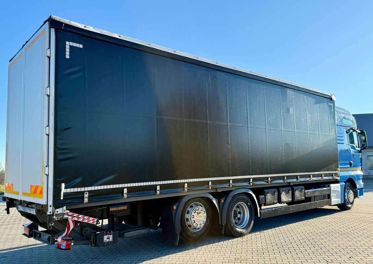 MAN TGX 26.420 / FIRANKA / WINDA / 23 EUROPALETY / 6x2 / AUTOMAT / EURO 6 / OŚ PODNOSZONA / DUŻA KABINA / 2019 ROK - Camion cu prelată: Foto 3 MAN TGX 26.420 / FIRANKA / WINDA / 23 EUROPALETY / 6x2 / AUTOMAT / EURO 6 / OŚ PODNOSZONA / DUŻA KABINA / 2019 ROK - Camion cu prelată: Foto 3