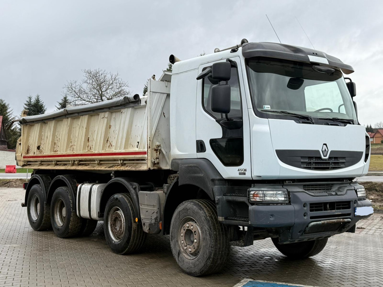 RENAULT KERAX 450 DXI / WYWROTKA / 8X4 / 3 STRONNA / MEILLER / EURO 5 - Camion basculantă: Foto 1 RENAULT KERAX 450 DXI / WYWROTKA / 8X4 / 3 STRONNA / MEILLER / EURO 5 - Camion basculantă: Foto 1