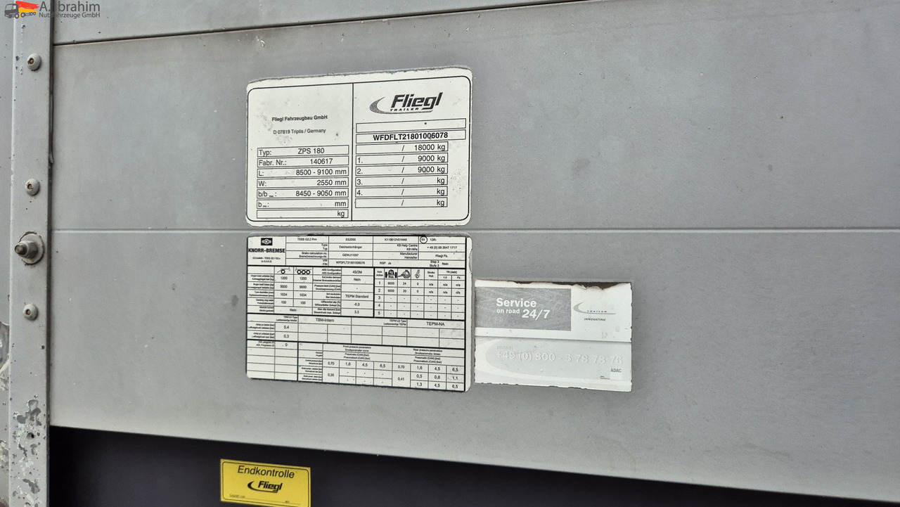 Fliegl Baustoffpritsche - Remorcă platformă: Foto 2 Fliegl Baustoffpritsche - Remorcă platformă: Foto 2