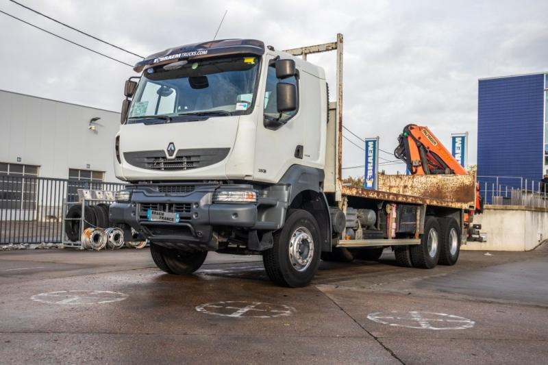 Renault KERAX 380 DXI+E5+PK18TM/3EXT - Camion platformă, Camion cu macara: Foto 5 Renault KERAX 380 DXI+E5+PK18TM/3EXT - Camion platformă, Camion cu macara: Foto 5
