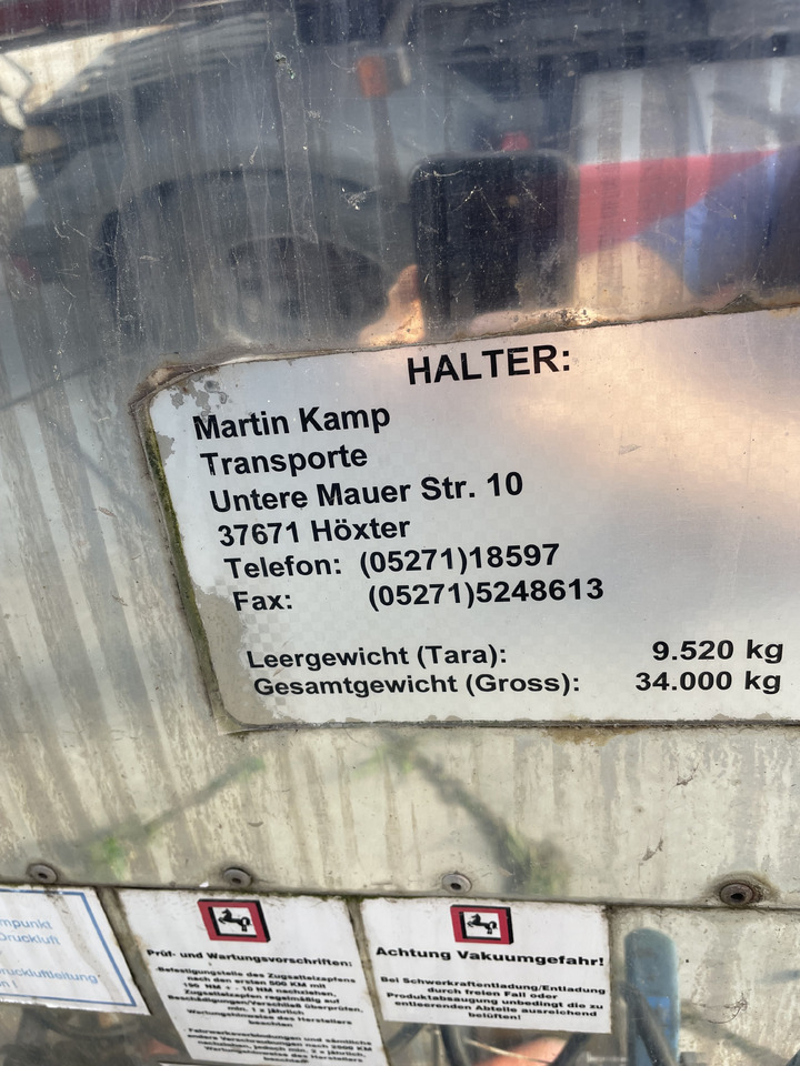 Klaeser TSA 55 C - Semiremorcă cisternă: Foto 5 Klaeser TSA 55 C - Semiremorcă cisternă: Foto 5