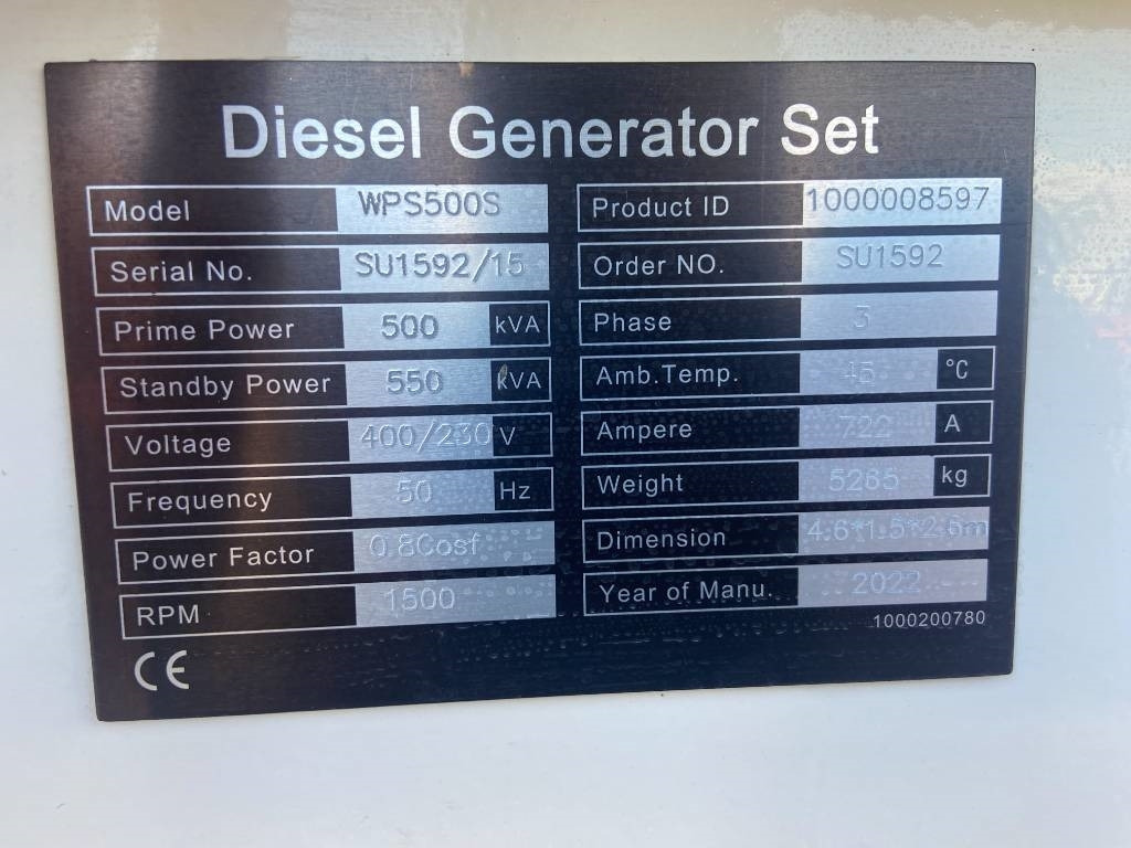 Perkins 2506C-E15TAG2 - 550 kVA Surplus genset - DPX-20019 - Generator electric: Foto 4 Perkins 2506C-E15TAG2 - 550 kVA Surplus genset - DPX-20019 - Generator electric: Foto 4