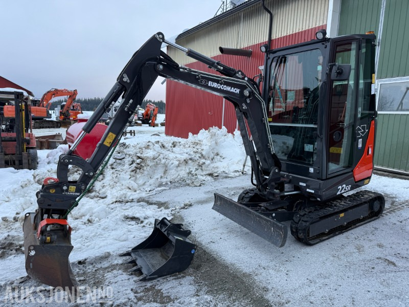 2023 Eurocomach 22SR – Kort svingradius – Kun 99,5 timer - Mini excavator: Foto 1 2023 Eurocomach 22SR – Kort svingradius – Kun 99,5 timer - Mini excavator: Foto 1