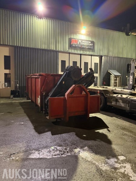 Krokflak med kran - Fjernstyring - Væsketett - Hyd lokk - Camion: Foto 2 Krokflak med kran - Fjernstyring - Væsketett - Hyd lokk - Camion: Foto 2