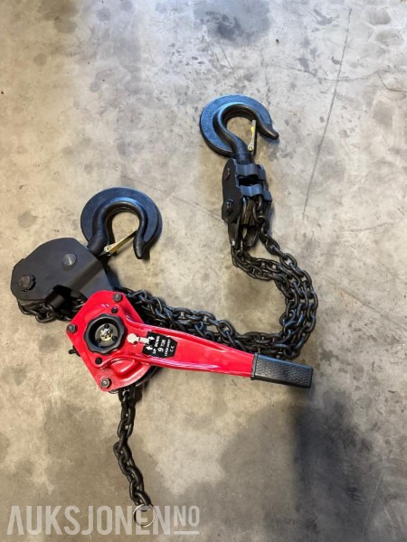 NY kjettingtalje 9000kg - god kvalitet! - Echipamente de constructii: Foto 1 NY kjettingtalje 9000kg - god kvalitet! - Echipamente de constructii: Foto 1