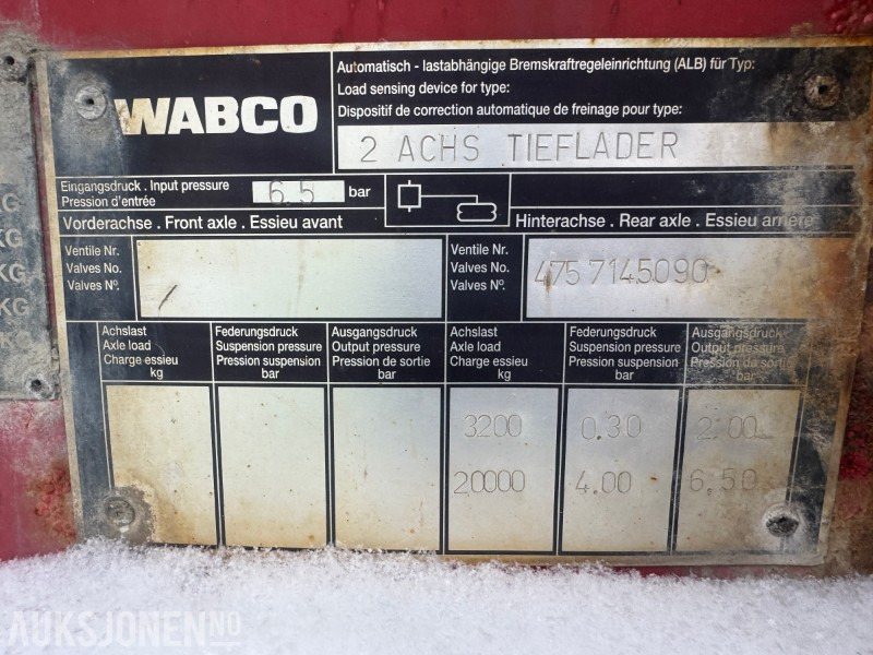 2005 Hrd 2-Akslet Semitrailer uttskyt bak og kile for tvangsstyring - Remorcă: Foto 3 2005 Hrd 2-Akslet Semitrailer uttskyt bak og kile for tvangsstyring - Remorcă: Foto 3