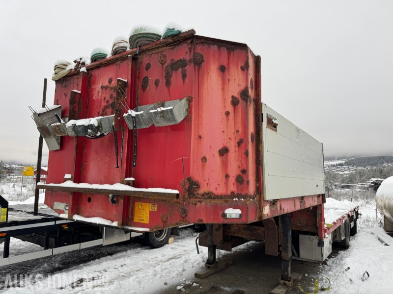 2005 Hrd 2-Akslet Semitrailer uttskyt bak og kile for tvangsstyring - Remorcă: Foto 1 2005 Hrd 2-Akslet Semitrailer uttskyt bak og kile for tvangsstyring - Remorcă: Foto 1