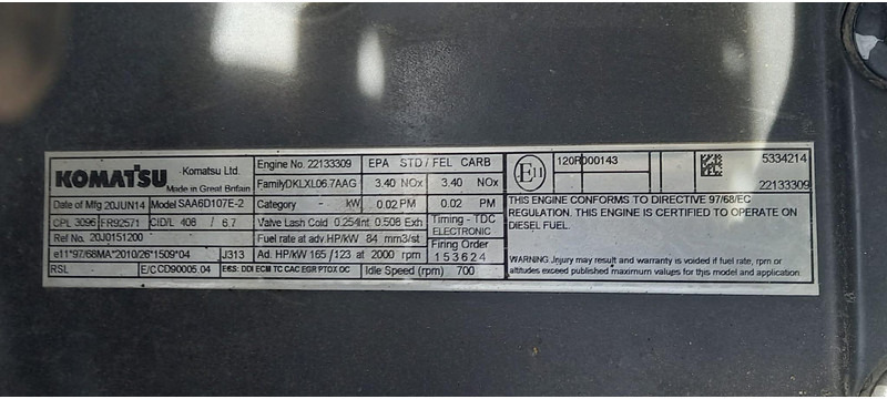 Komatsu PW180-10 în leasing Komatsu PW180-10: Foto 20 Komatsu PW180-10 în leasing Komatsu PW180-10: Foto 20